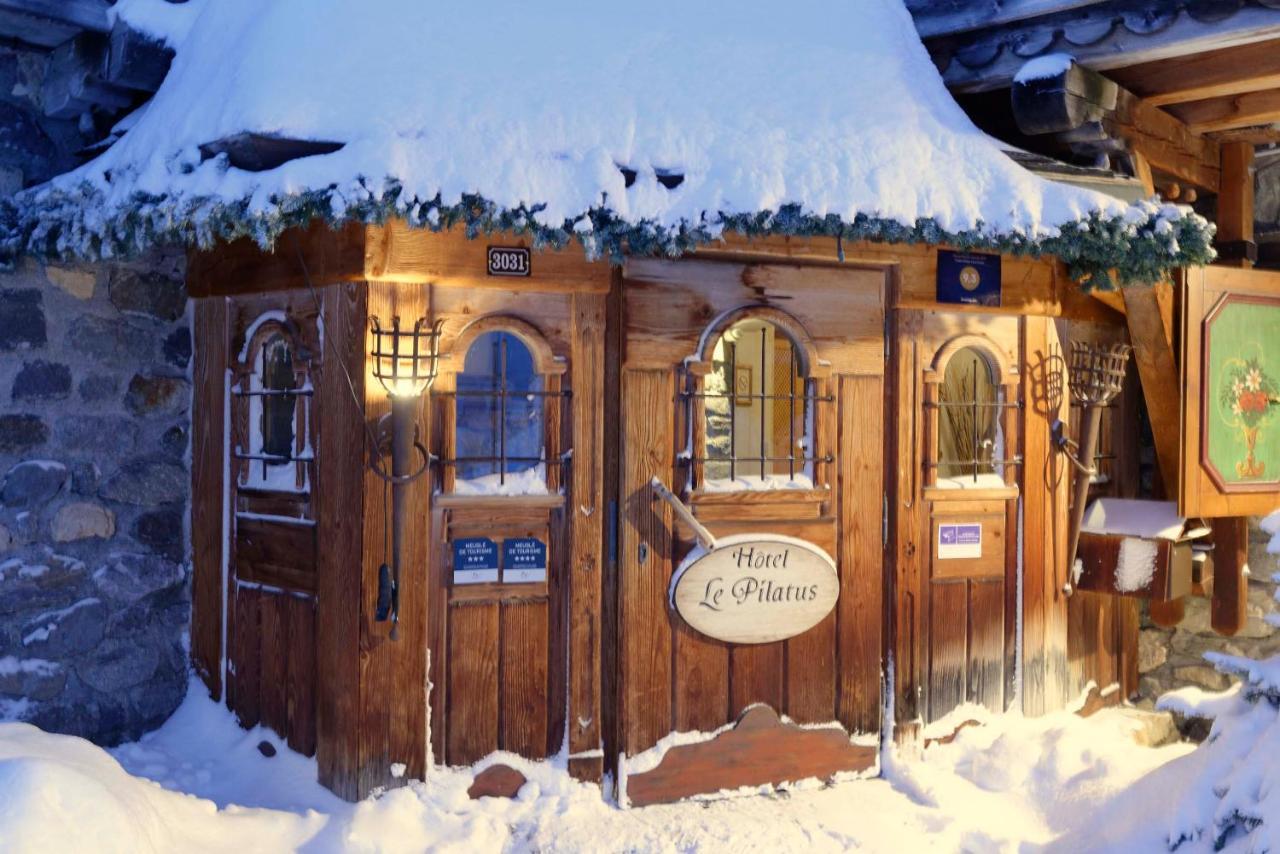 Hotel 3 Etoiles -Restaurant Le Pilatus Courchevel Exterior foto